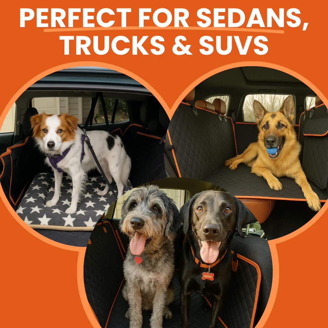 BuddyTail Hub™ Dog Car Seat Extender & Protector – Hard Base