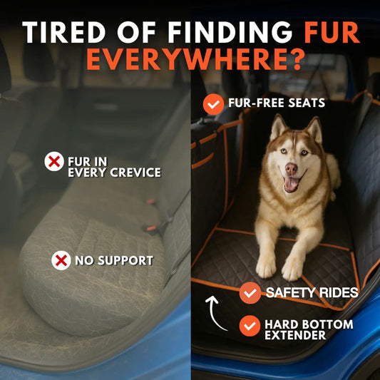 BuddyTail Hub™ Dog Car Seat Extender & Protector – Hard Base