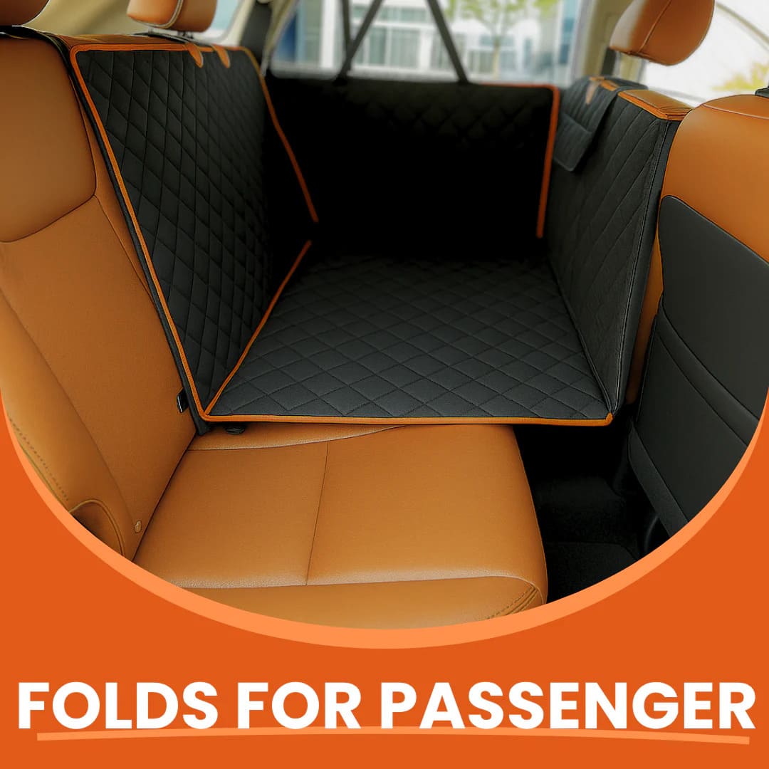 BuddyTail Hub™ Dog Car Seat Extender & Protector – Hard Base