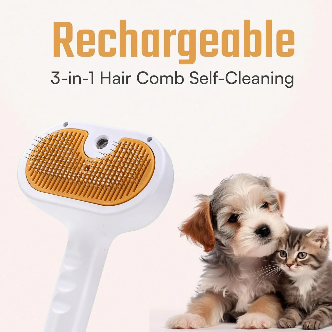 BuddyTail Hub™ Steam Groom Brush