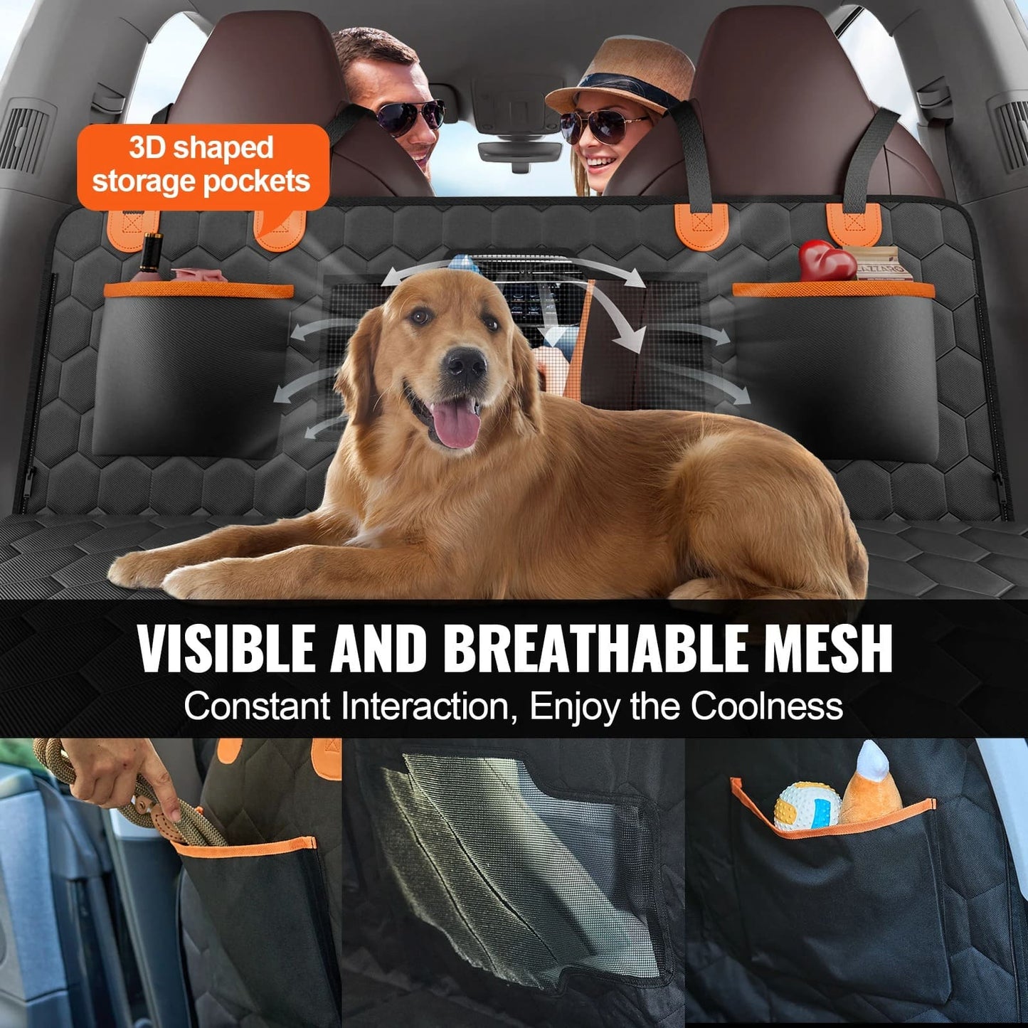 BuddyTail Hub™ Dog Car Seat Extender & Protector – Hard Base