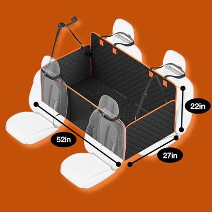 BuddyTail Hub™ Dog Car Seat Extender & Protector – Hard Base